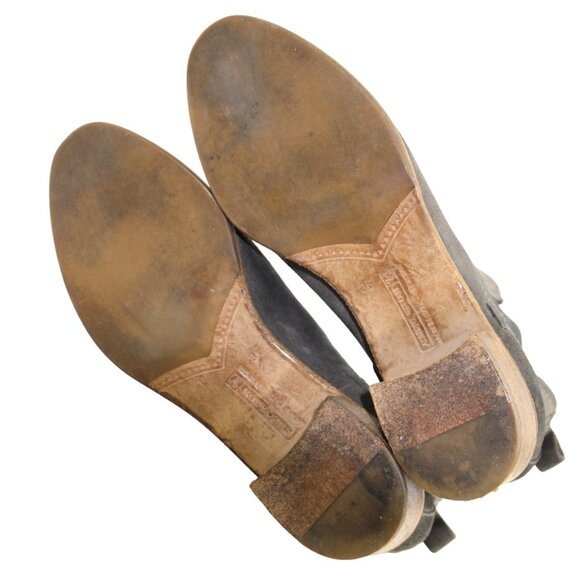 Alberto Fermani Gray Suede Chelsea Ankle Boots Italian Made European Luxe Size 6 - Picture 10 of 10